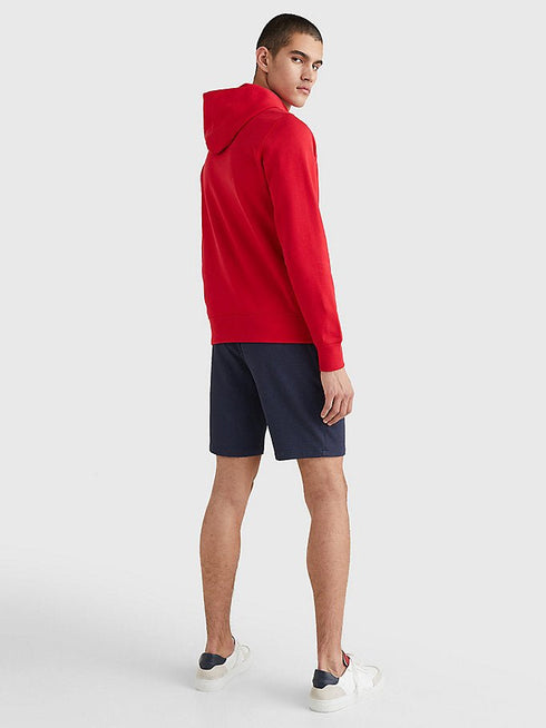 Felpa Uomo co cappuccio e logo frontale Rosso TOMMY HILFIGER- Francavilla Moda